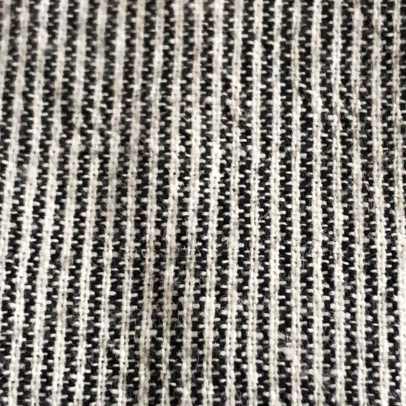 “Lucky Brand” men’s button front black/cream ticking stripe slim fit -sz L - Picture 10 of 14